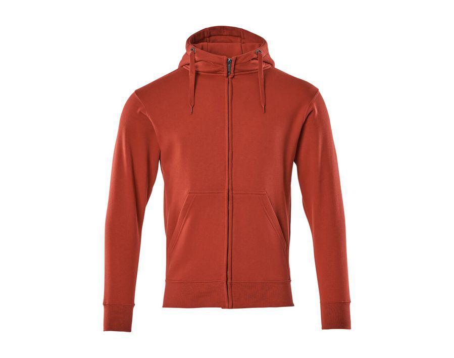 Felpa con cappuccio con chiusura lampo CROSSOVER rosso