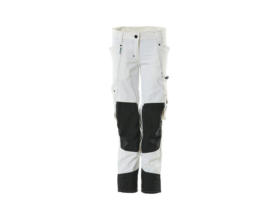 Pantaloni con tasche porta-ginocchiere ADVANCED bianco