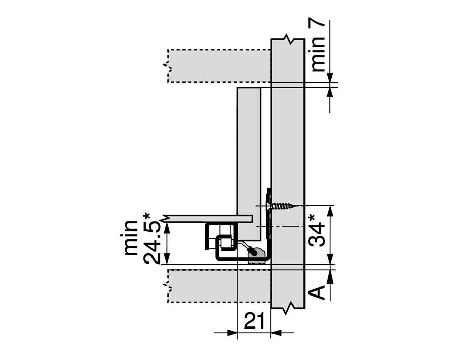 Guida ad estrazione parziale con BLUMOTION TANDEM