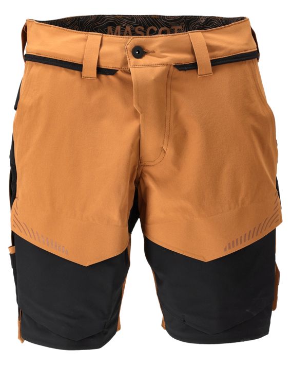 Pantalone corto CUSTOMIZED nocciola/nero