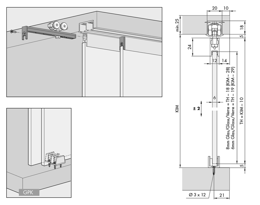 Hawa Clipo 35 vetro GPK Inslide (IS) 