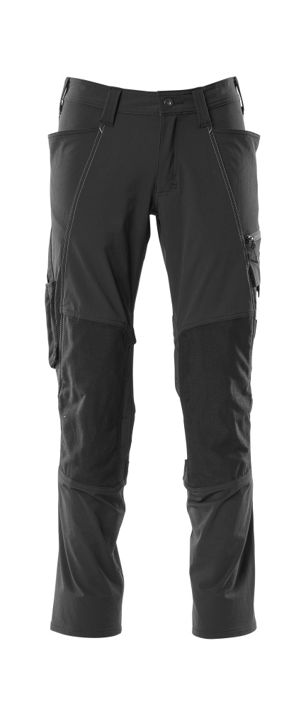Pantaloni con tasche porta-ginocchiere ACCELERATE nero