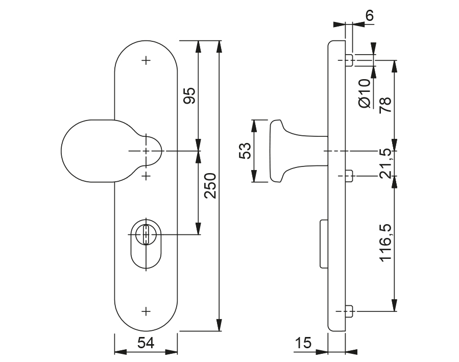 Guarnitura di sicurezza serie Verona 86G/3332ZA/3310/1510