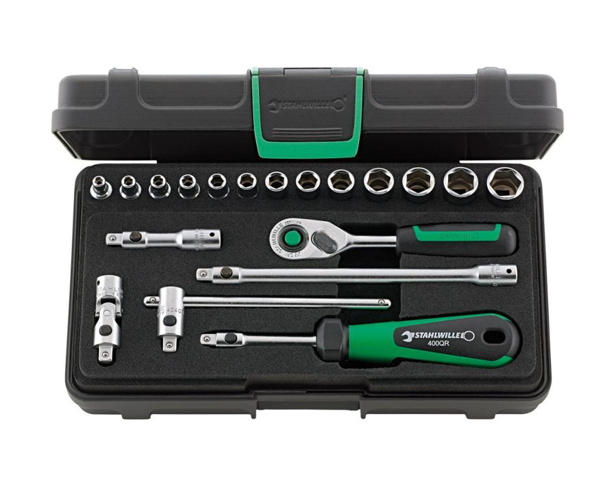 Sechskant-Steckschlüssel-Garnitur 1/4", 19-teilig