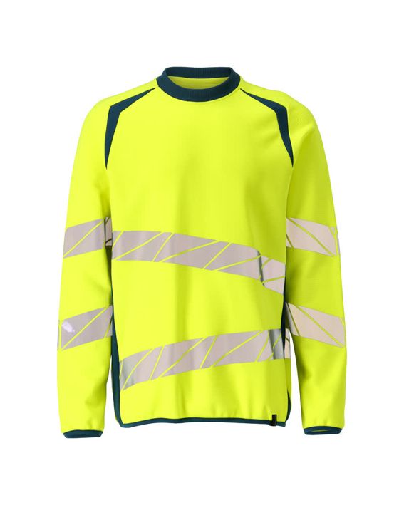 Felpa ACCELERATE SAFE hi-vis giallo/petrolio scuro