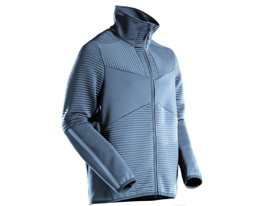 Maglione in pile con chiusura lampo CUSTOMIZED blu grigio