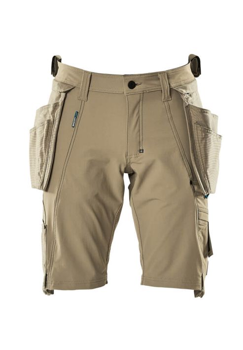 Pantalone corto con tasche esterne ADVANCED kaki chiaro