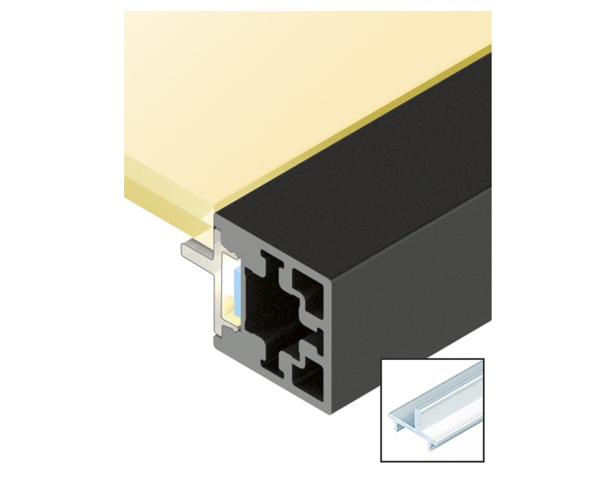 Cadro Profilo diffusore con nervatura trasparente
