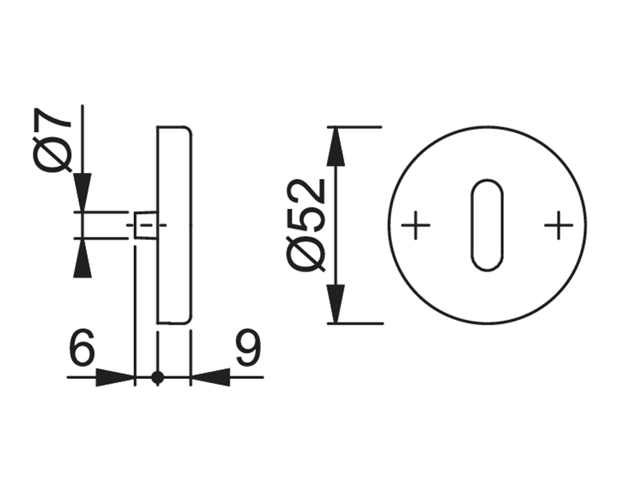 Guarnitura con rosetta e bocchetta serie Tokyo 1710/42KV/42KVS 