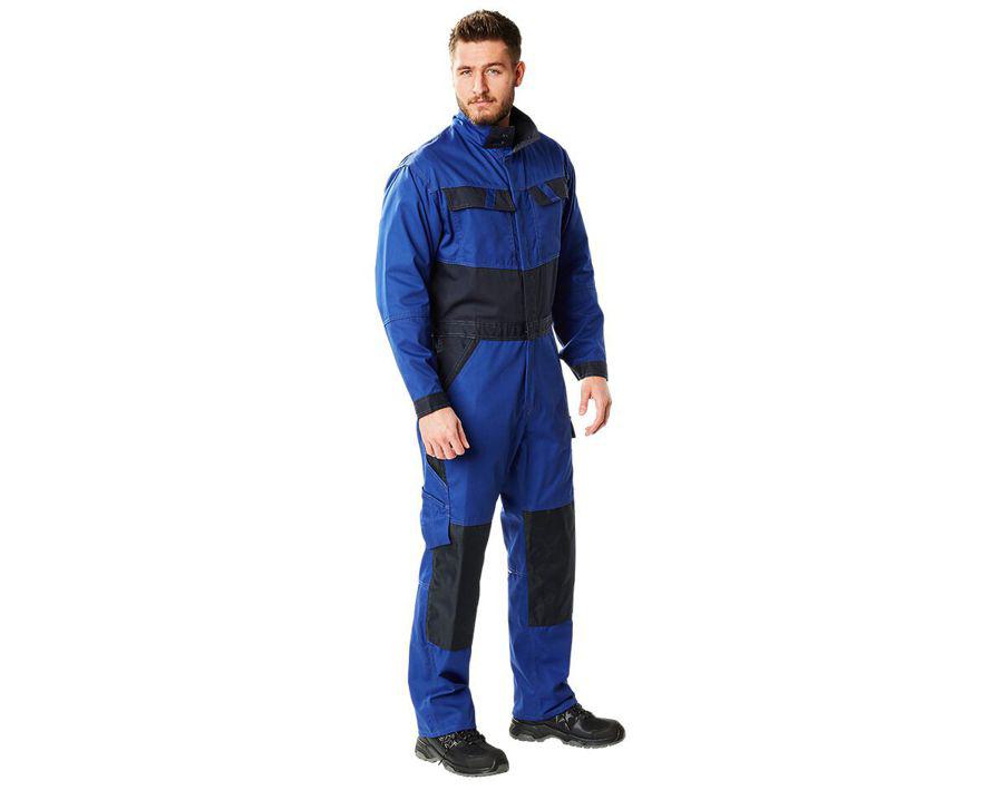 Tuta da lavoro con tasche porta-ginocchiere LIGHT antracite scuro/nero