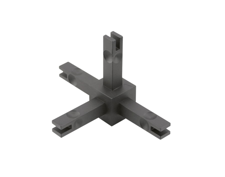 Cadro Giunto a 4 vie nero opaco