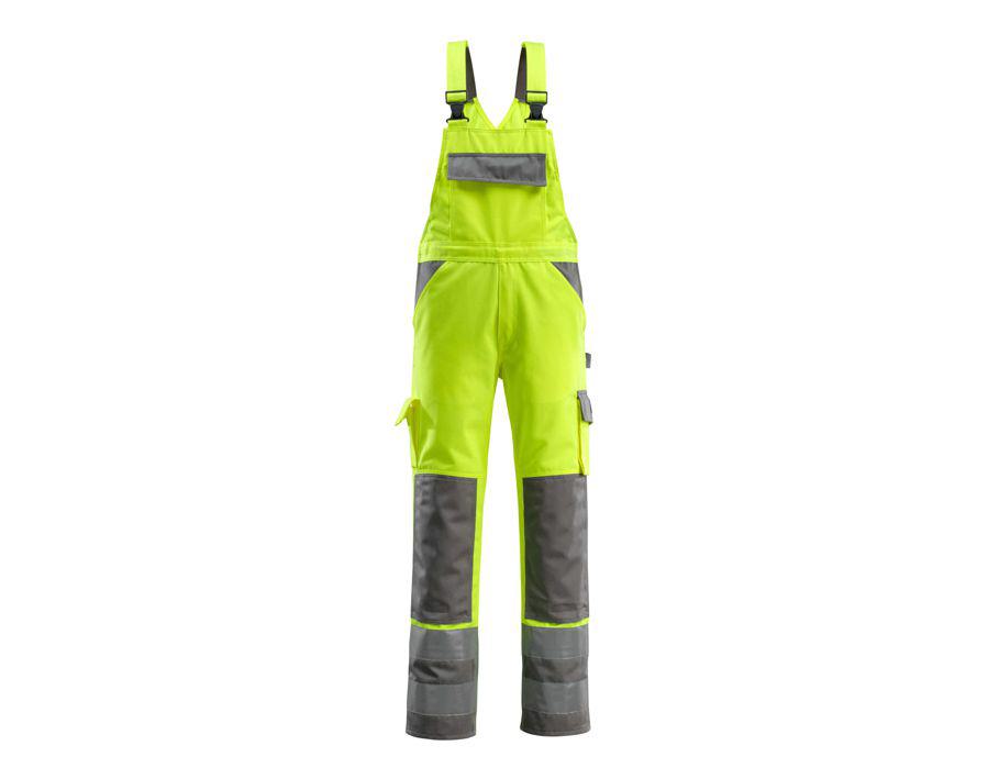 Salopette con tasche porta-ginocchiere SAFE COMPETE hi-vis giallo/antracite