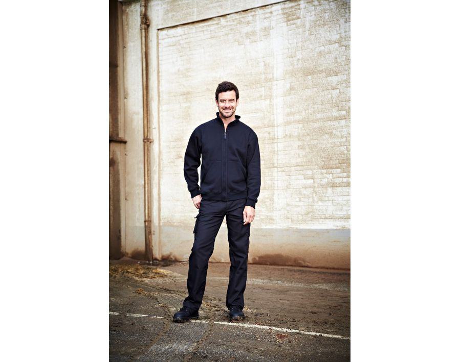 Felpa con chiusura lampo CROSSOVER blu royal