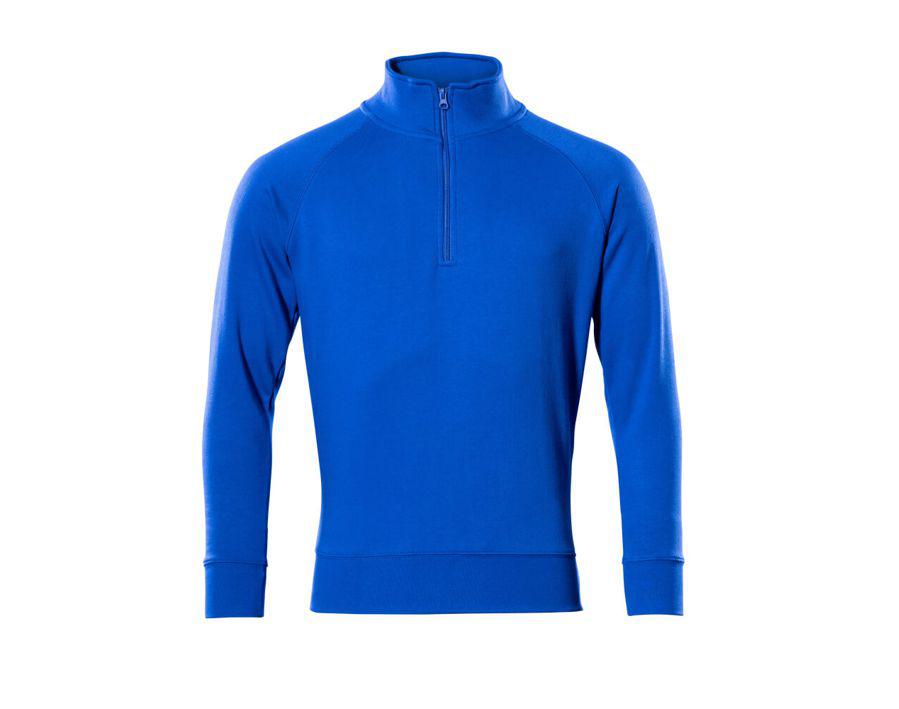 Felpa con mezza cerniera CROSSOVER blu royal