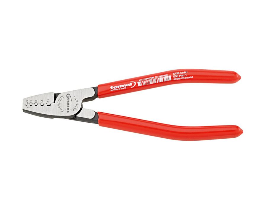 Crimpzange für Aderendhülsen, Trapezprofil