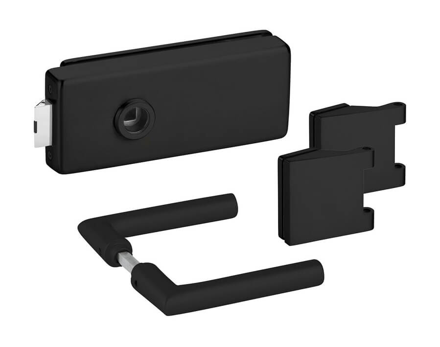 Set per serratura per porte in vetro 