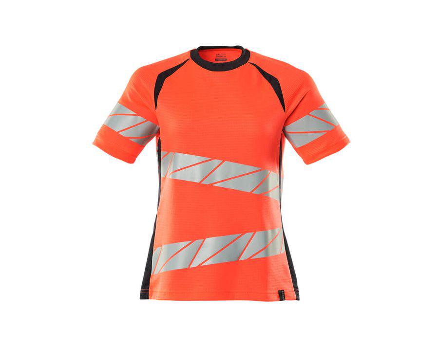Maglietta ACCELERATE SAFE hi-vis rosso/blu navy scuro