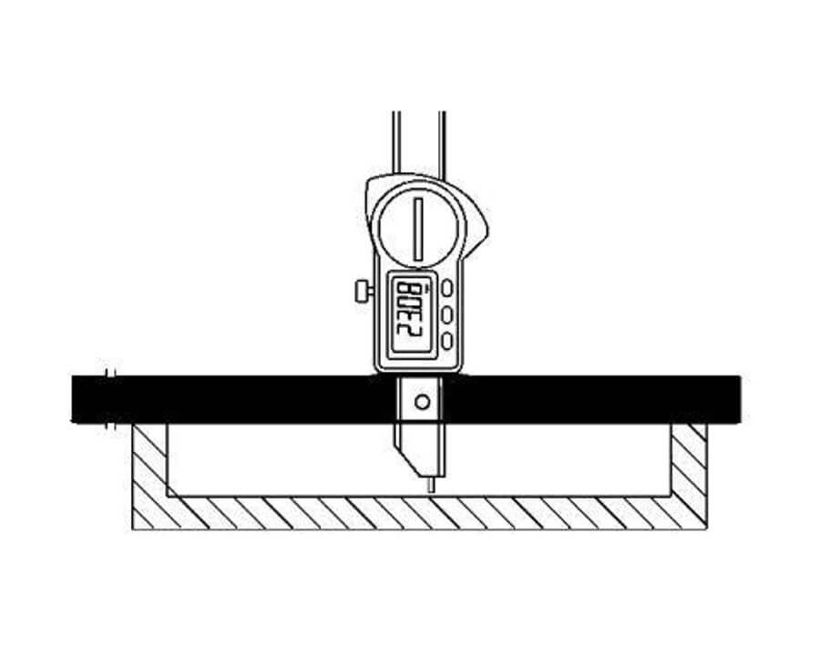 Messbrücke für Tiefenmessschieber