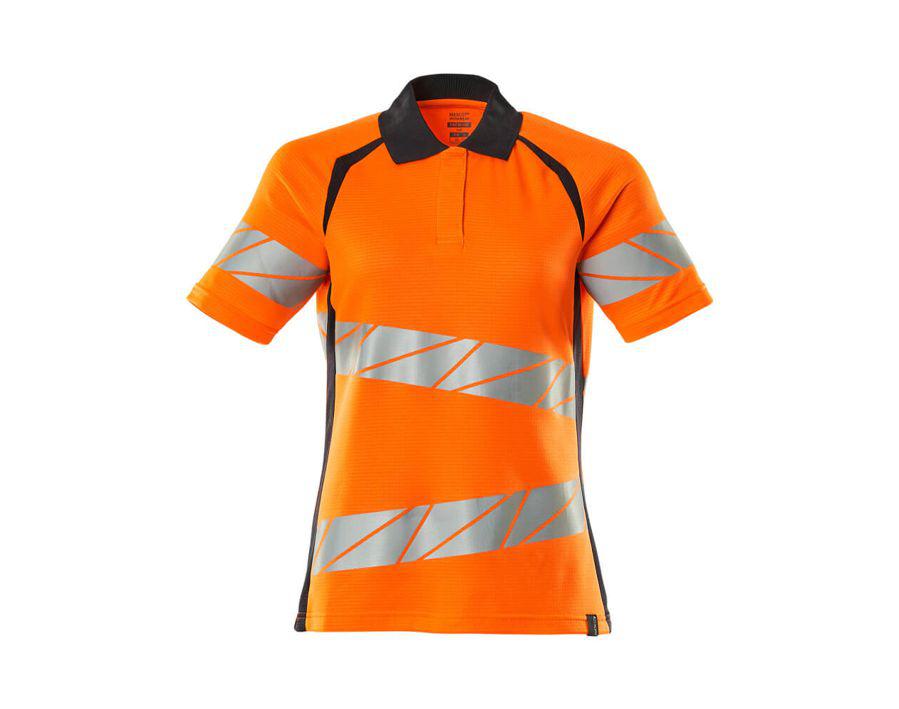 Polo ACCELERATE SAFE hi-vis arancio/blu navy scuro