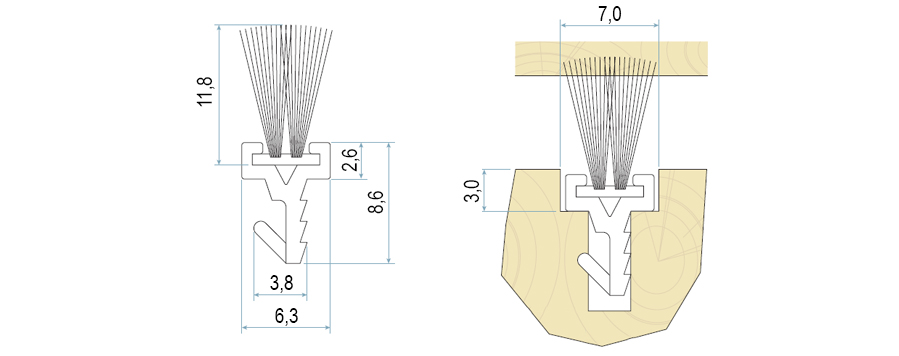 Spazzolino salvapolvere DX908 