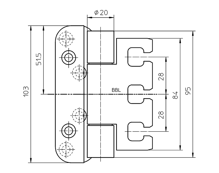 Cerniera VARIANT VX 7939/100 FD 
