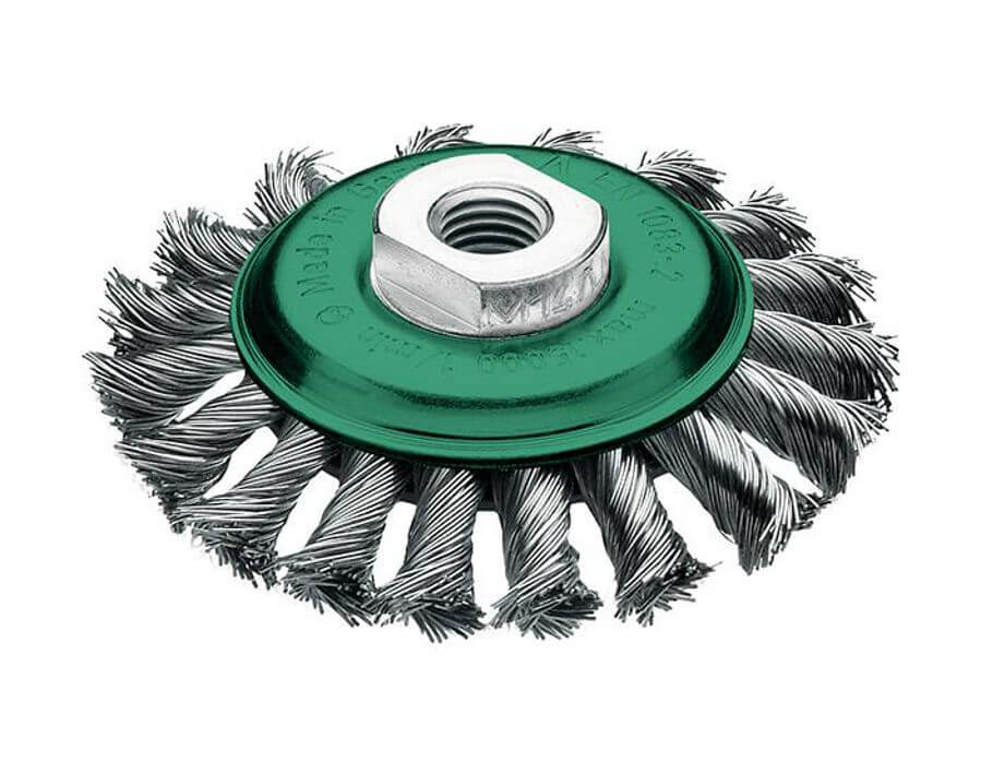 Kegelbürste, rostfreier Stahldraht (1.4310), gezopft