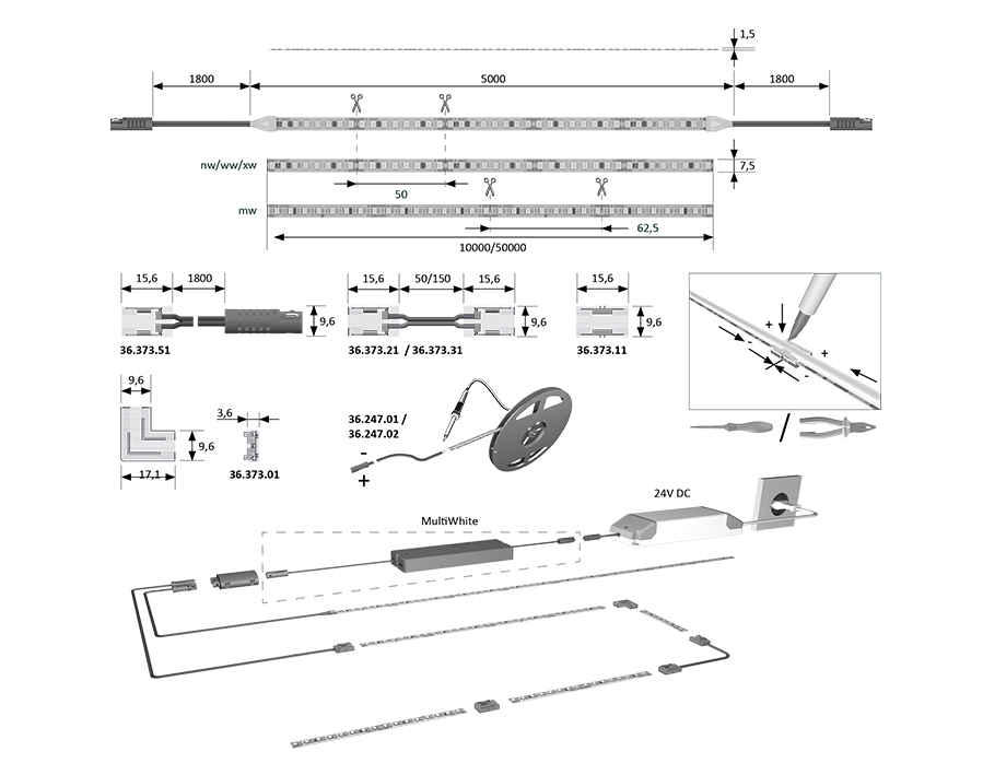 Striscia LED Versa Inside 1200 