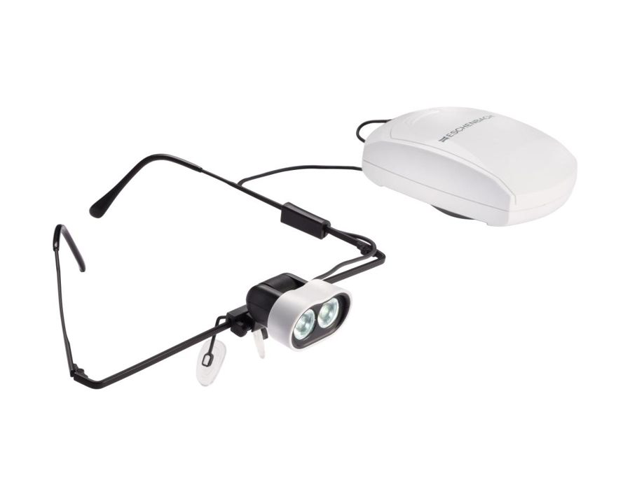 LED-Kopflicht mit Tragesystem für Nicht-Brillenträger