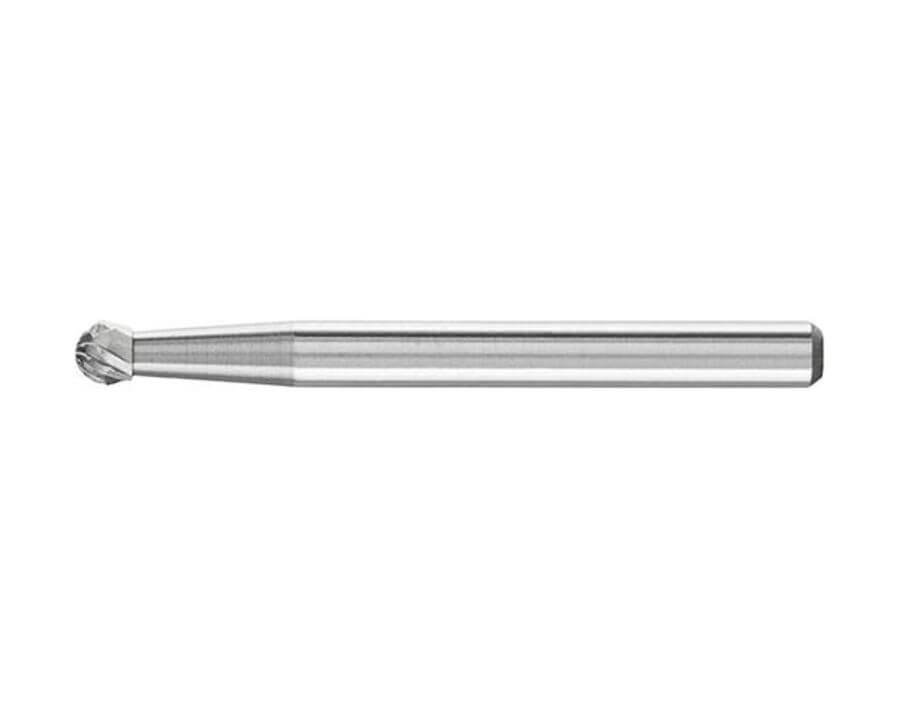 Hartmetall-Kleinfrässtift (Rotorfräser) DIN 8033 – Schaft-Ø 3 mm, Kugelform KUD, Zahnung 4