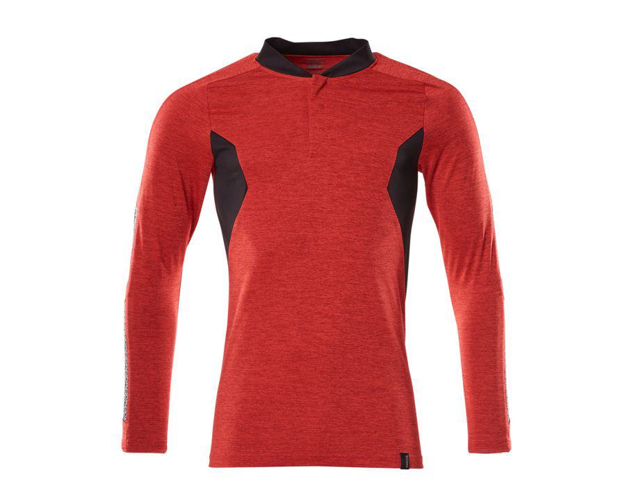 Polo, a maniche lunghe ACCELERATE rosso/nero