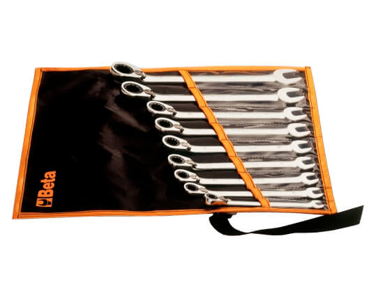 Serie di chiavi combinate a cricchetto reversibile