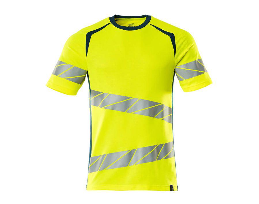 Maglietta ACCELERATE SAFE hi-vis giallo/petrolio scuro