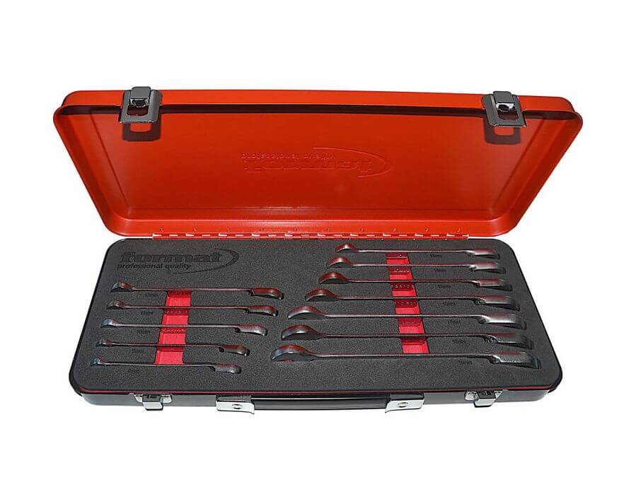 Maulschlüssel mit Ringratsche, umschaltbar, im Satz