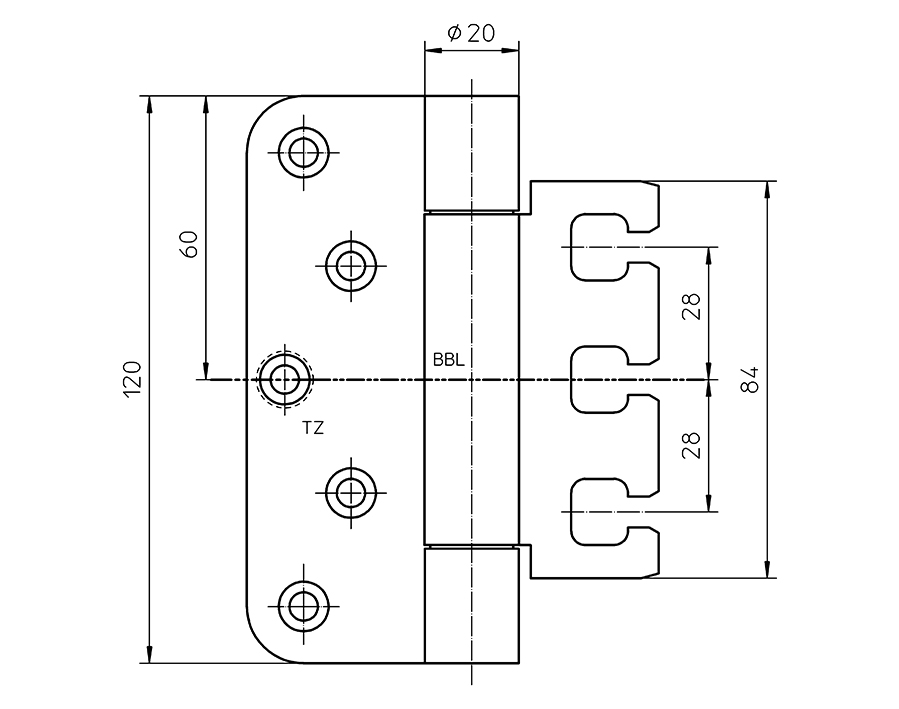 Cerniera VARIANT VX 7729/120