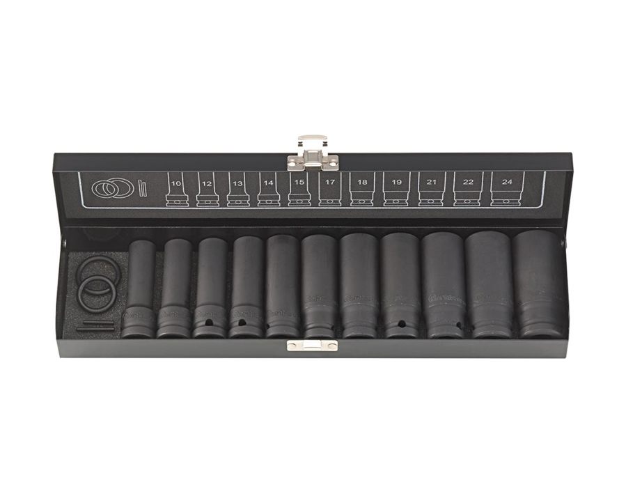 Kraft-Steckschlüssel-Einsatz-Garnitur 1/2"