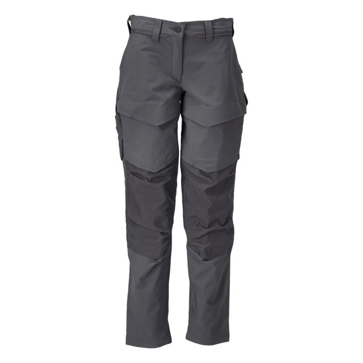 Pantaloni con tasche porta-ginocchiere CUSTOMIZED grigio pietra