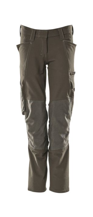 Pantaloni con tasche porta-ginocchiere ACCELERATE antracite scuro