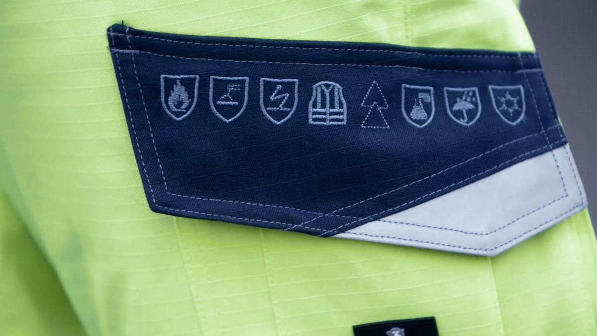 Pantaloni antifreddo MULTISAFE hi-vis giallo/blu navy scuro