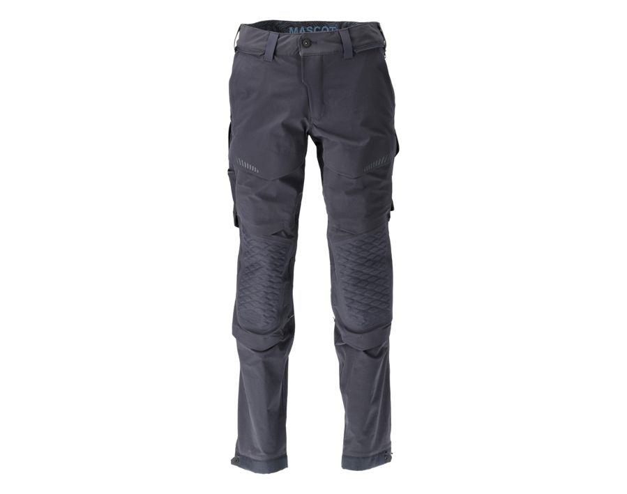 Pantaloni con tasche porta-ginocchiere CUSTOMIZED blu navy scuro