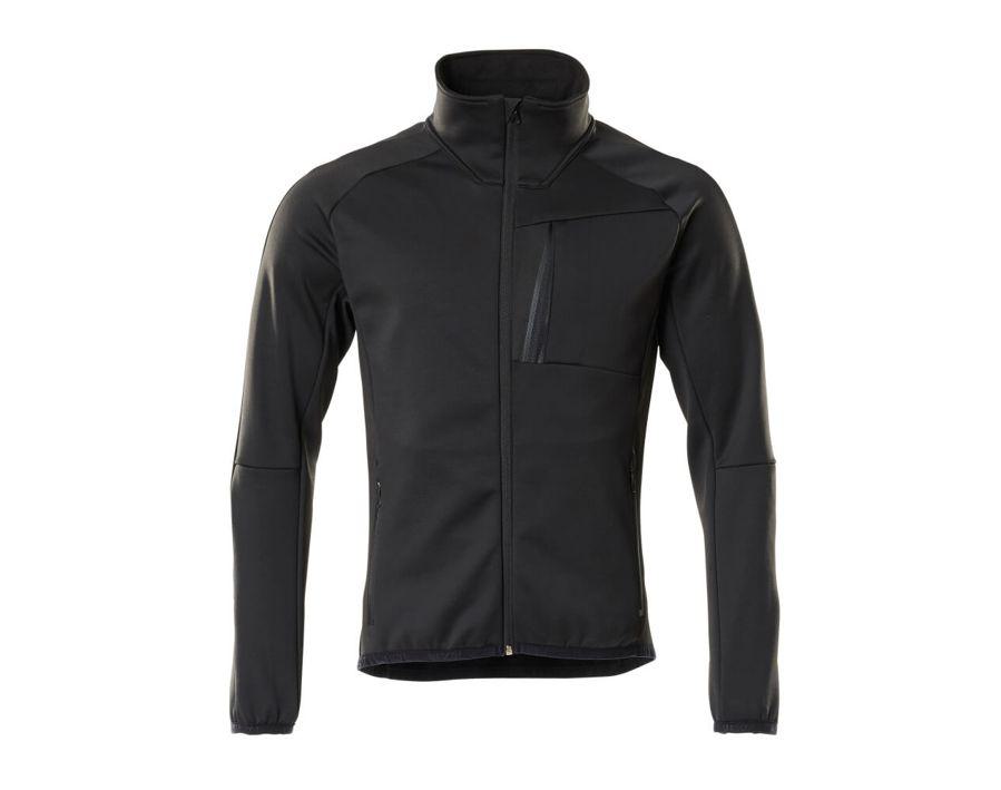Maglione in pile con chiusura lampo UNIQUE nero