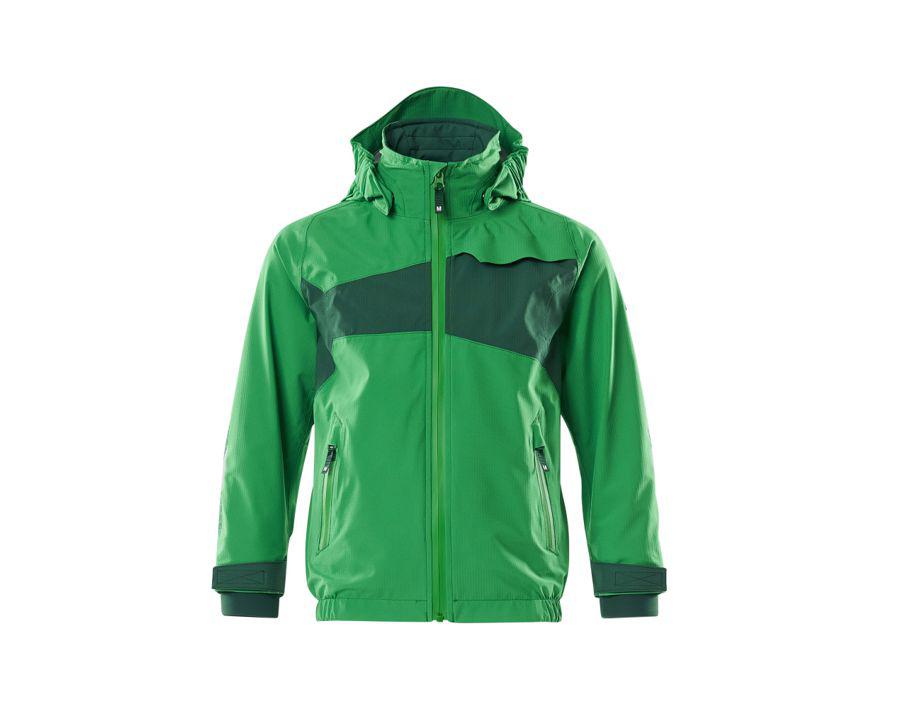 Giacca antivento da bambino ACCELERATE verde prato/verde