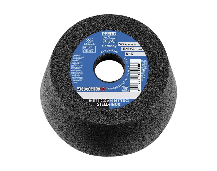 Schleiftopf SG STEELOX für die Stahlbearbeitung