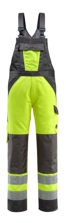 Salopette con tasche porta-ginocchiere SAFE LIGHT hi-vis giallo/antracite scuro