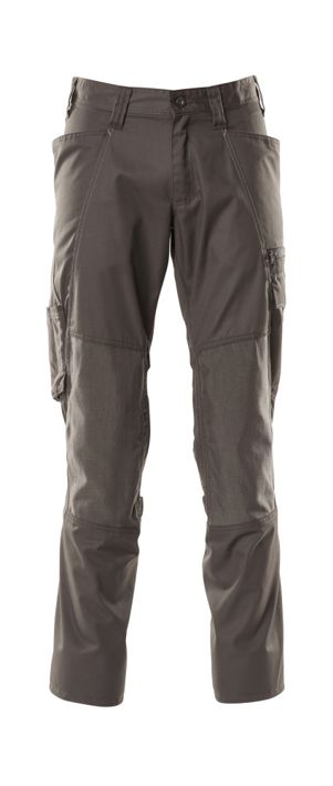 Pantaloni con tasche porta-ginocchiere ACCELERATE antracite scuro