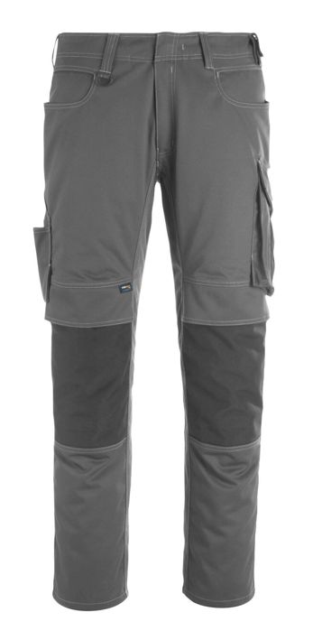 Pantaloni con tasche porta-ginocchiere UNIQUE antracite scuro/nero