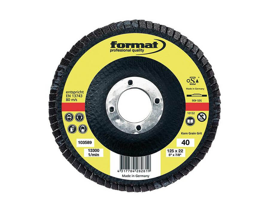 Fächerschleifscheibe, Universal, Ø 125 mm, gerade