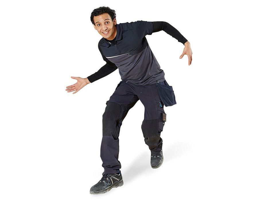 Polo con tasca sul petto ADVANCED antracite scuro