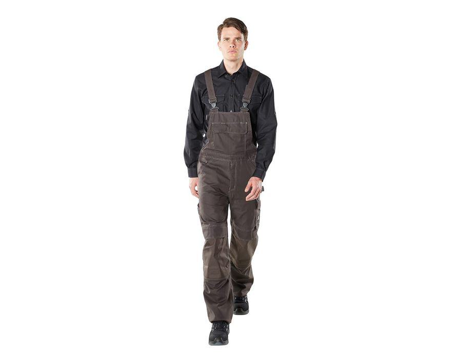 Salopette con tasche porta-ginocchiere INDUSTRY antracite scuro