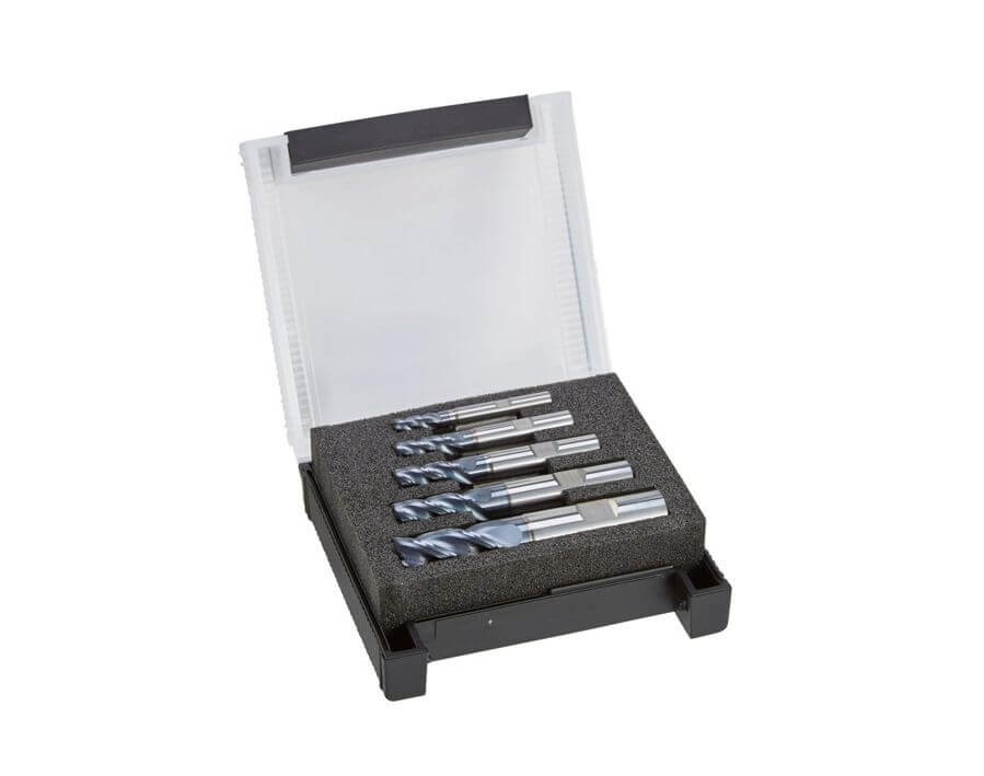 HPC-Schaftfräser-Satz, 35°/38° Drallsteigung