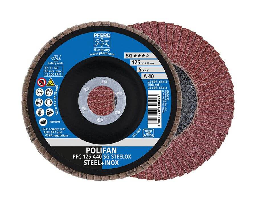 POLIFAN-Fächerschleifscheibe, Korund, gerade